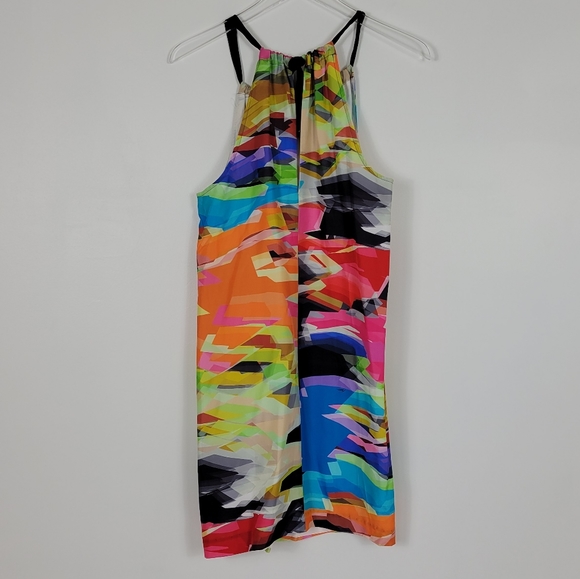 Trina Turk Multi Silk Printed Halter Neck Dress - Picture 7 of 13